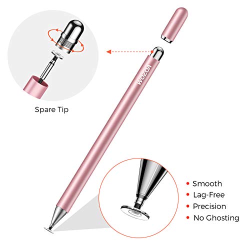 WOEOA Lápiz Stylus Capacitivo Universal, Stylus Pen 2 in 1 Bolígrafos Digitales para Pantalla Táctil Ipads, iPad Mini,Samsung,Teléfonos móviles,Smartphones y Tabletas(con Dibujo Guante)