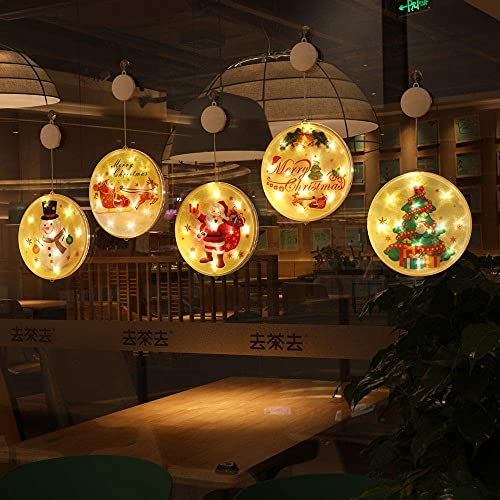 WYDM Luces de Cadena de Cortina LED 3D Luces de Navidad Luces de Hadas Colgantes (árbol de Navidad)