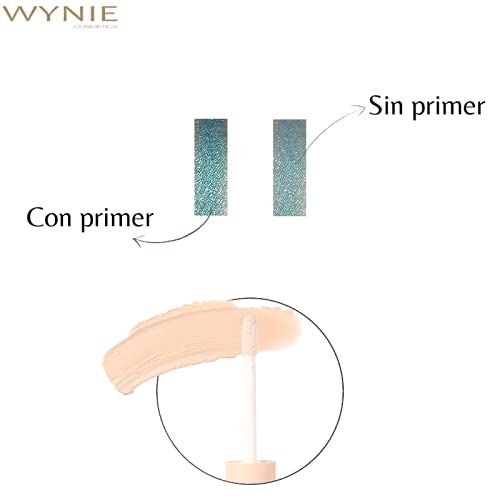 WYNIE Prebase de Sombra de Ojos Prebase de Maquillaje Alarga la Duración Primer para Párpados Color Natural - 6 ml