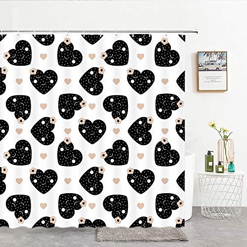 XCBN Gancho de baño Lindo de Dibujos Animados con Gancho Impermeable Simple Cortina de Ducha de baño Decorativa para niños Impermeable y Moho A5 150x200cm