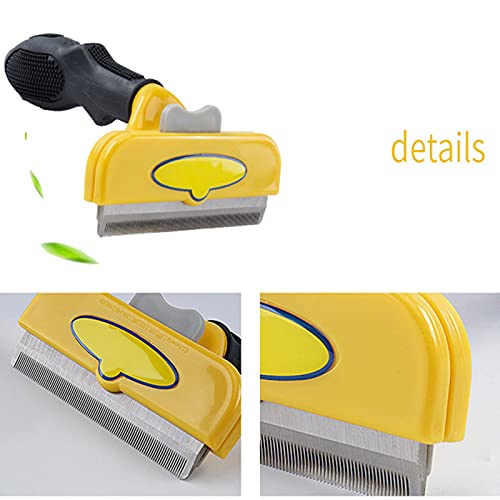 XKUN Cepillo para Perros Cómodo Peluquería para Mascotas Combate Cat Dog Horching Peine Puppy Gatito Remoción De Pelo Trimmer Peine-Dog-S,For Long Hair