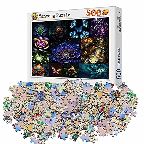 YANCONG Puzzles 500 Piezas, Dos Camachuelos En Flor De Albaricoquero Rompecabezas 52X38Cm