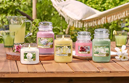 Yankee Candle Vela en tarro mediano | Vela perfumada de limonada de hierbas caseras | hasta 75 horas de tiempo de combustión | Colección Garden Hideaway