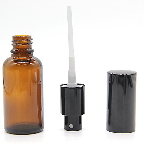 Yizhao Ambar Pulverizador Cristal 30ml, Glass Spray Bottles con [Atomizador],para Aceites Esenciales, Mezclas de Aromaterapia, Perfumes, Masajes, Líquidos Químicos, Farmacéutico– 24Pcs