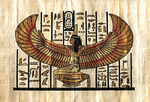 YongFoto 100x70cm Antiguo Egipto Tapiz Faraón Reina con alas Jeroglíficos Papiro Símbolo Civilización antigua Colgar en la pared Tapices para casa Decoración mural Manteles Manta