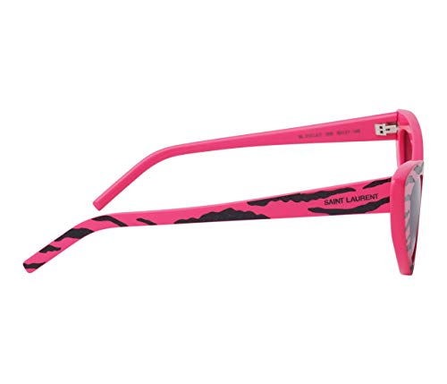 Yves Saint Laurent SL-213-LILY 009 - Gafas de sol, diseño de rayas, color rosa y negro