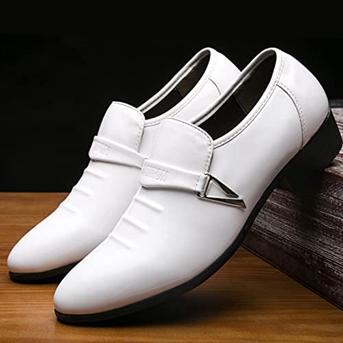 Zapatos Formales para Hombre Ligeros Resistentes al Desgaste de Charol Puntiagudos Mocasines de Vestir Zapatos de Fiesta de Boda Zapatos de Negocios