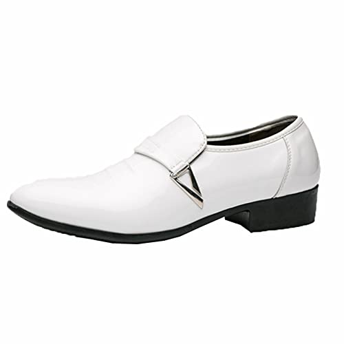 Zapatos Formales para Hombre Ligeros Resistentes al Desgaste de Charol Puntiagudos Mocasines de Vestir Zapatos de Fiesta de Boda Zapatos de Negocios