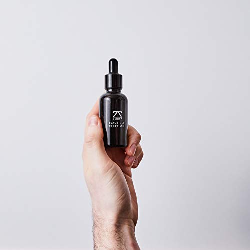 ZOUSZ Aceite para Barba - Cuidado con Oud Negro y Madera con Aceites Naturales de Aguacate y Argán - Suavizante e Hidratante para el Cabello Facial No Graso - Regalo Vegano para Hombres - 30mL