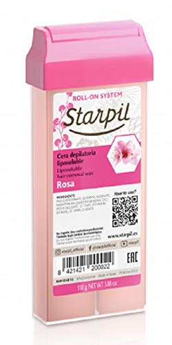 10 uds. Cera Roll On Rosa Pieles Sensibles- Pack 10 unidades- Corporal - Recambio Cera Depilatoria Profesional Starpil