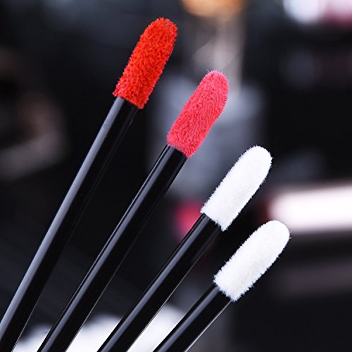 100 Piezas Desechable Varitas de Brillo Pincel de Labios del Aplicador Kits de Maquillaje, Negro