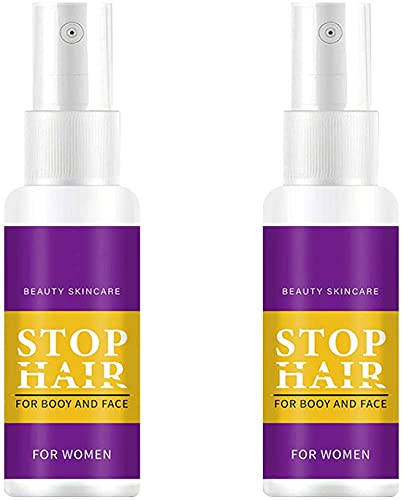 2 Piezas de Spray Depilatorio para Mujeres, Crema Depilatoria íNtima, DepilacióN Permanente, Inhibidor Del Crecimiento Del Vello para Axilas, Brazos, Piernas, áReas de Bikini, 50 Ml