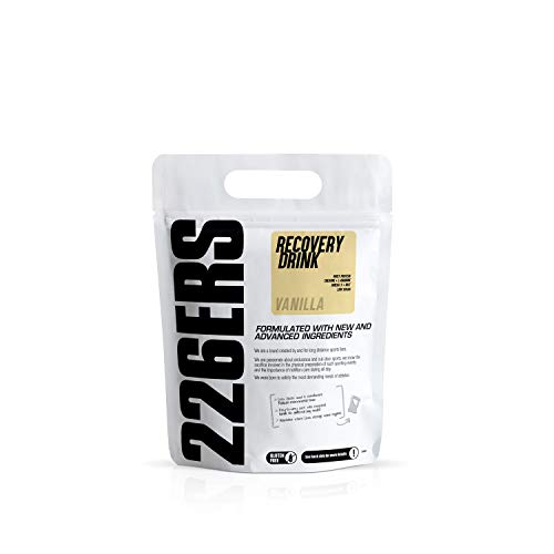 226ERS Recovery Drink | Recuperador Muscular con Proteína Whey, Creatina, Hidratos de Carbono, Triglicéridos y L-Arginina, Sin Gluten, Vainilla - 500 gr