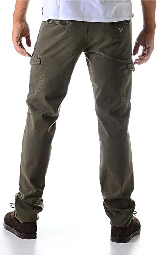 2371W Pantalone uomo Armani Jeans Green Cotton Trouser Men [50]