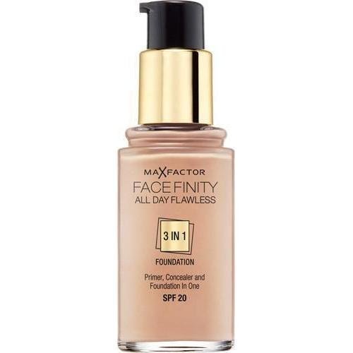 3 x Max Factor Facefinity All Day Flawless 3in1 Foundation - Golden 75 30ml by Max Factor