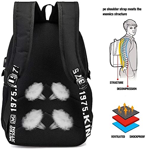 3D Escolar Mochila con Mochilas Escolares para Niñas y Niños-Liguria-Adecuado para: estudiantes de primaria y secundaria, la mejor opción para viajes al aire libre-Tamaño: 45x30x15 cm / 17 pulgadas