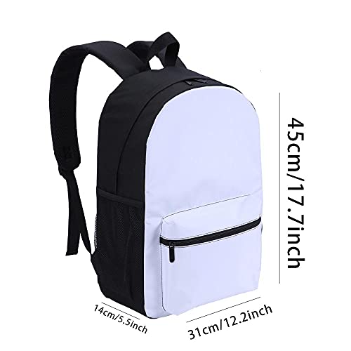 3D Escolar Mochila con Mochilas Escolares para Niñas y Niños-Liguria-Adecuado para: estudiantes de primaria y secundaria, la mejor opción para viajes al aire libre-Tamaño: 45x30x15 cm / 17 pulgadas