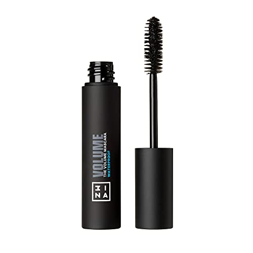 3ina MAKEUP - Vegano - Libre de crueldad - The Volume Mascara Waterproof 900 - Rímel voluminizador - Rizador - Rímel alargamiento extra - Fórmula de larga duración - Negro