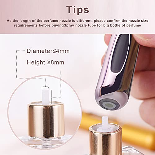 3pcs*5ml Atomizador de Perfume Recargable, Mini Portátil Atomizador,Pulverizador Perfume para Viaje,Rociador de Perfume Botella con Ventana en 3 Colores