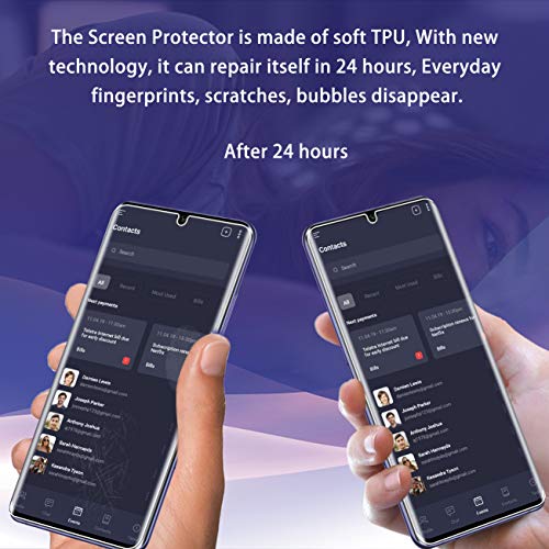 5 Pack UniqueMe Protector de Pantalla Compatible con Xiaomi Mi Note 10 Lite con 3 Pack HD Película de TPU y 2 Pack Protector de Lente de Cámara,[Sin Burbujas] [Fácil de Instalar]
