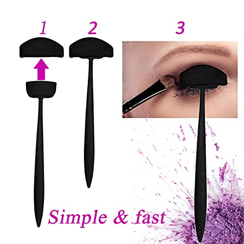 6 En 1 Sombra De Ojos Pliega Línea, Kit de Línea de Pliegue Perezosos, Silicona con Forma de Pliegue de Sombra de Ojos, Sombreado Aplicador Sello portátil,Cut Tools, Fijador