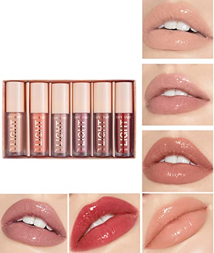 6 set Lifter Gloss hidratación duradera y labios rellenos, Volumizing Voluminizador, Lip Plumper Gloss Lipstick, Lip Plumping Balm Plumper Lip Gloss, humecta, elimina las arrugas (02)