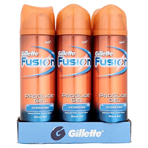 6 x Gillette Gel Afeitado Fusion Proglide Hidratante 200 ml