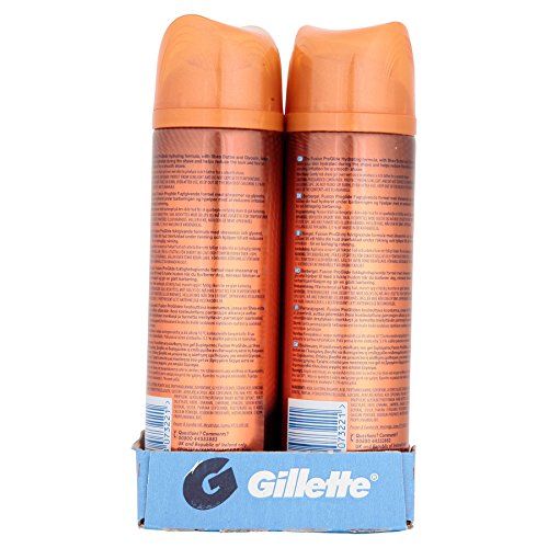 6 x Gillette Gel Afeitado Fusion Proglide Hidratante 200 ml