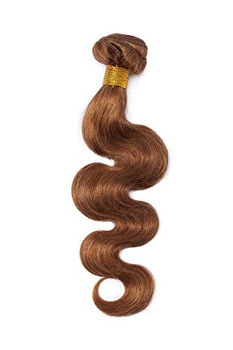 60cm Extensiones de Cortina Pelo Natutal #27 Rubio Miel Body Wave (1 Bundle,100g)