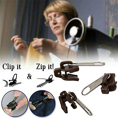 6/12/24 Pcs Fix Zip Puller, Zip Slider Repair Instant Kit, Fix Zipper Removable Rescue Replacement Pack, Instant Zipper Set