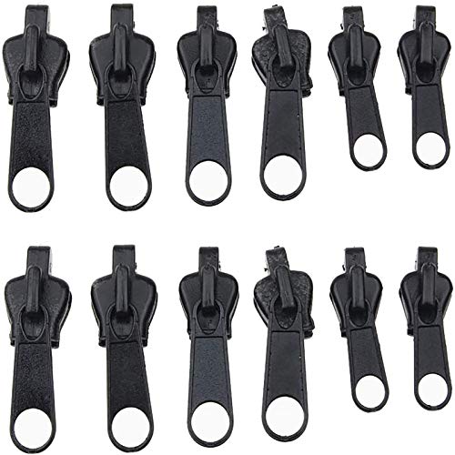 6/12/24 Pcs Fix Zip Puller, Zip Slider Repair Instant Kit, Fix Zipper Removable Rescue Replacement Pack, Instant Zipper Set