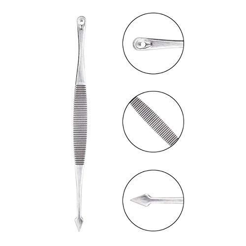 7 en 1 kit de herramientas extractor de espinillas para eliminar espinillas, tratamiento de herramientas para la eliminación de manchas de acné y espinillas y piel facial sin riesgos con (negro)