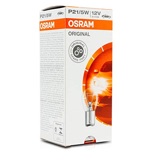 7528 - Lámpara Osram P21/5W BAY15D 12V 21/5W estuche 10 unidades