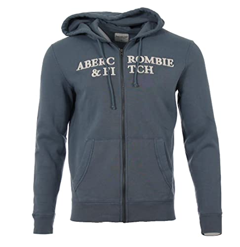 Abercrombie & Fitch Sudadera con capucha., azul claro, M