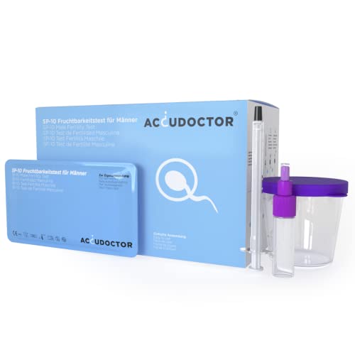 Accudoctor Test de fertilidad masculina - Test de esperma - Test de espermatozoides | 1 Ud | Prueba de esperma