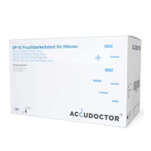 Accudoctor Test de fertilidad masculina - Test de esperma - Test de espermatozoides | 1 Ud | Prueba de esperma