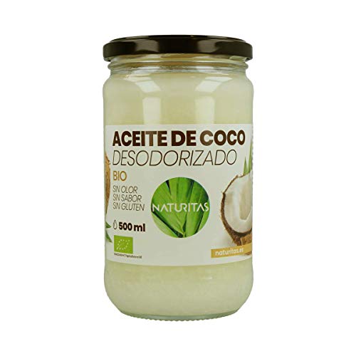 Aceite de Coco Desodorizado BIO 500 ml Naturitas | Sin Gluten | Sin olor | Ideal para todo tipo de uso