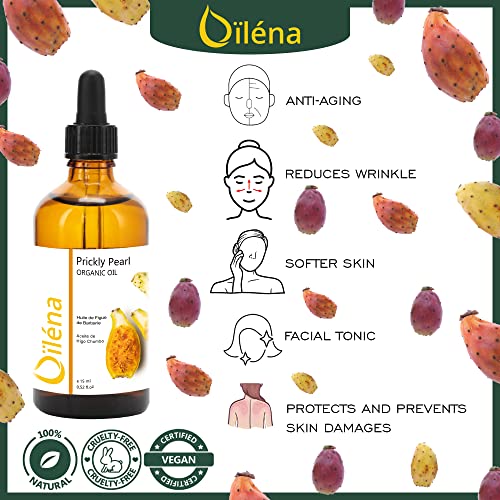 Aceite de Higo Chumbo. Suero Antiedad Natural con Efecto Lifting. Elimina las Arrugas y Ojeras. Hidratante para el Cabello, Pestañas & Barba. Reparador Natural del Desierto - 15 ml