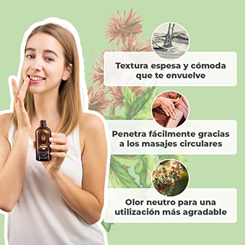 ACEITE DE RICINO ORGÁNICO | 100% Puro, Natural y Prensado en Frío | Pestañas, Cejas, Cuerpo, Cabello, Barba, Uñas | Vegano y Cruelty Free | Castor Oil | Botella de Vidrio + Pipeta + Bomba (100ml)