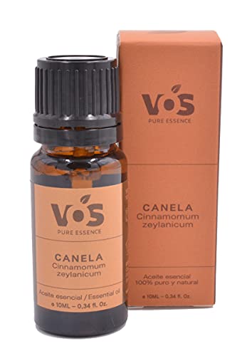 Aceite esencial de Canela, hojas 100% Puro y natural - Olor especiado quimiotipo eugenol, alivia la tensión y la fatiga - 10ml