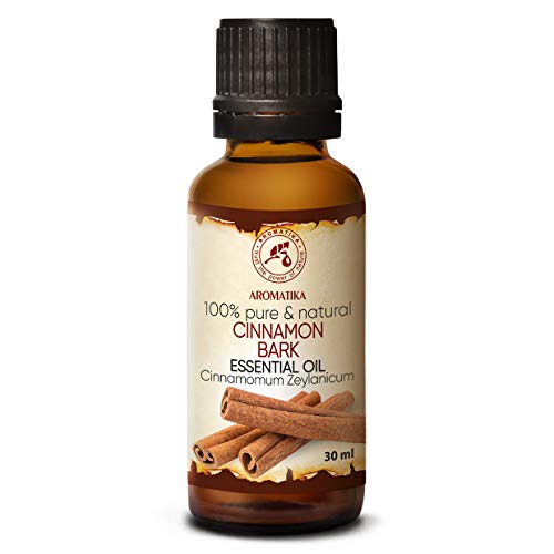 Aceite Esencial de Corteza de Canela 30ml - Cinnamomum Zeylanicum - Aromaterapia - Fragancia para el hogar - Aceite de Canela 100% Puro para - Cuidado de la Piel y el Cabello - Difusores - Relajación