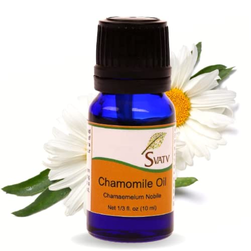Aceite esencial de manzanilla SVATV (Chamaemelum nobile) 10 ml, 100% puro, sin diluir, grado terapéutico.