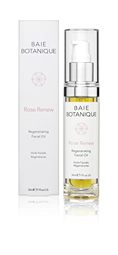 Aceite Facial Anti Envejecimiento - Rosa Absoluta Rosa Mosqueta Camelia Borraja Frambuesa Onagra Abisinia Aceite de Amla - 100% Natural, 90% Orgánico (30)