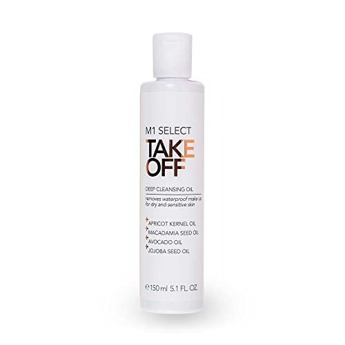 Aceite limpiador de efecto profundo con valiosos aceites vegetales, elimina eficazmente las impurezas y el maquillaje resistente al agua, M1 Select Take Off.