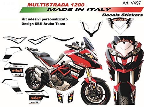 Adhesivos Para Ducati Multistrada 1200 2015/2017 Design Aruba Team