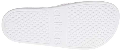 adidas Adilette Aqua, Chanclas Unisex Adulto, Footwear White Platin Metallic Footwear White, 43 EU