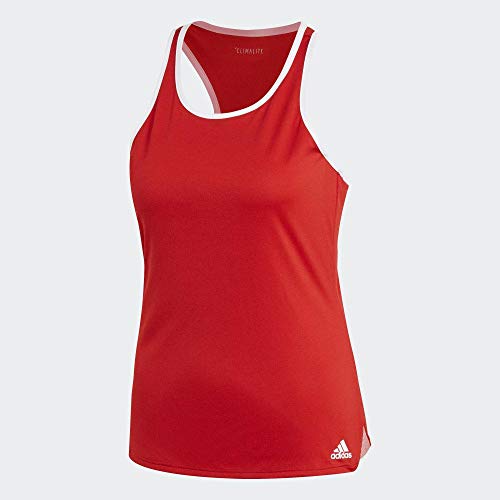 adidas Club Tank Camiseta De Tirantes, Mujer, Escarl, L