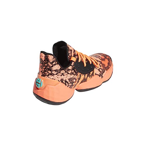 adidas Kids Unisex's Harden Vol. 4 Basketball Shoe, Signal Coral/core Black/Signal Coral, 7 M US