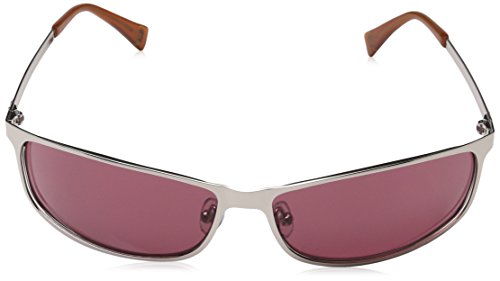 Adolfo Dominguez Ua-15076-102 Gafas de Sol, Silver-Amber, 63 para Mujer