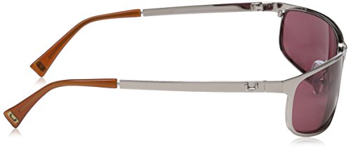 Adolfo Dominguez Ua-15076-102 Gafas de Sol, Silver-Amber, 63 para Mujer